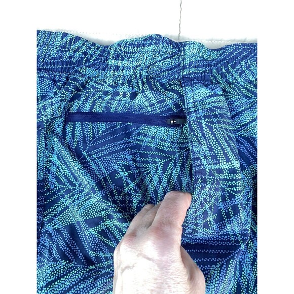Land’s End Men's 2XL Volley 9"Board Shorts Swim Trunks Blue Green Floral - Picture 9 of 16